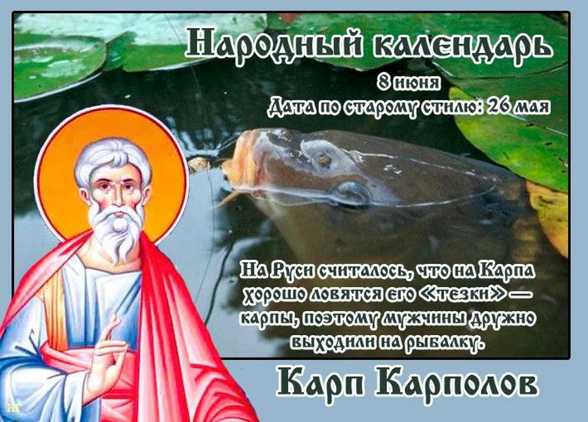Карп КАРПОЛОВ 8 июня народный календарь