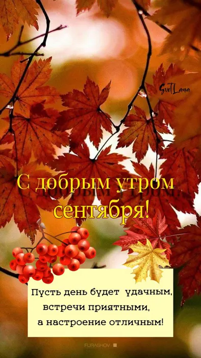 Картинки "Доброе сентябрьское утро". Картинки с Добрым сентябрьским утром 