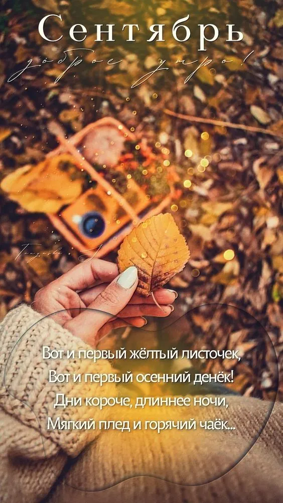 Картинки "Доброе сентябрьское утро". Картинки с Добрым сентябрьским утром 