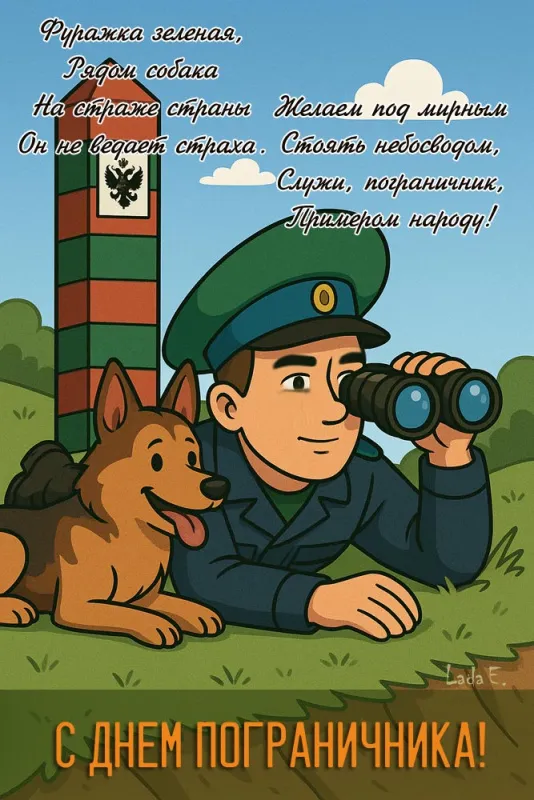 Прикольные картинки и открытки с Днем пограничника. Прикольные картинки с Днем пограничника 2025