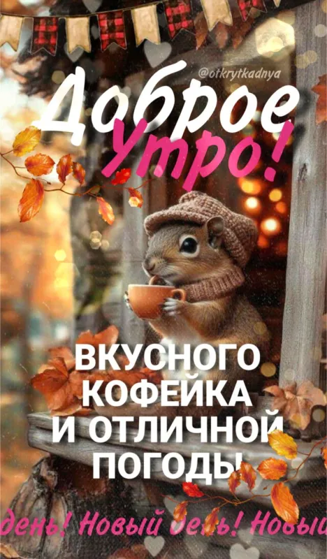 Красивые картинки Доброго осеннего утра. Доброе осеннее утро - позитивные картинки