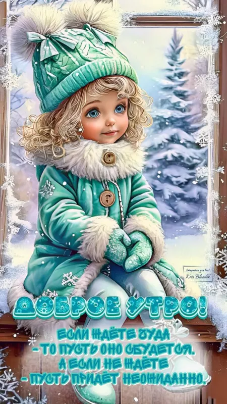 Красивые снежные картинки "Доброе утро". Снежные картинки "Доброе утро" позитивные