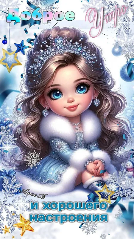 Красивые снежные картинки "Доброе утро". Красивые снежные картинки "Доброе утро"