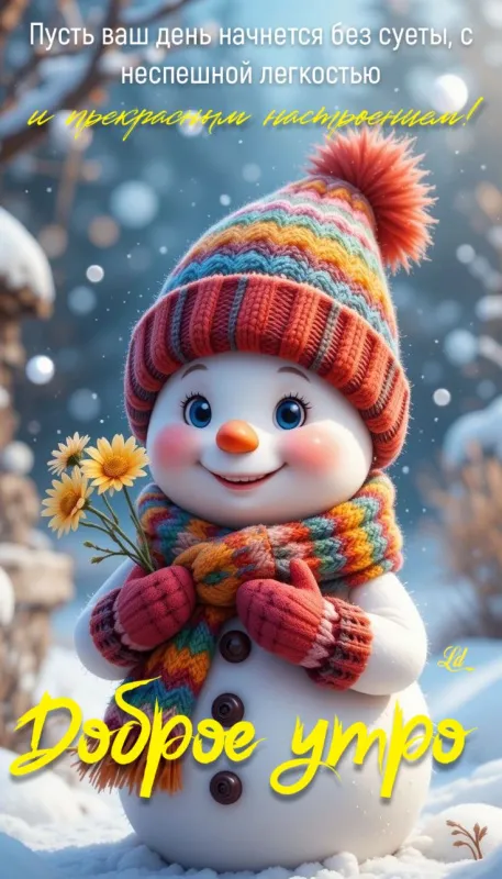 Красивые снежные картинки "Доброе утро". Красивые снежные картинки "Доброе утро"