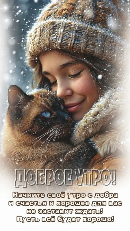 Красивые снежные картинки "Доброе утро". Доброе снежное утро - картинки со снегом