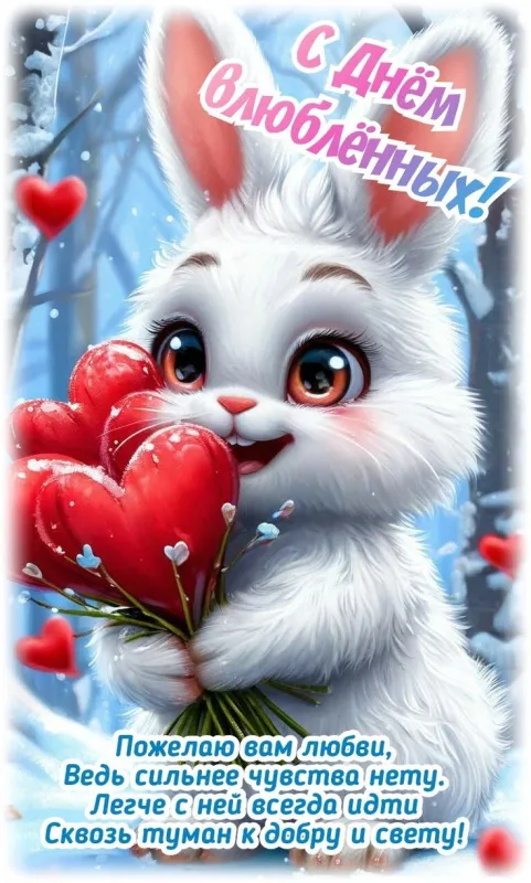 Красивые картинки "С Днем всех влюбленных" 14 февраля. Прикольные картинки с Днем влюбленных