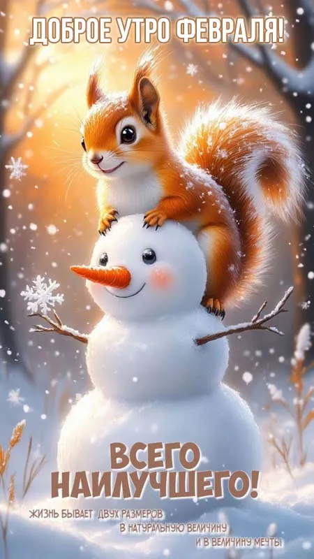 Картинки Доброе утро февраля. Картинки "С Добрым утром февраля" красивые