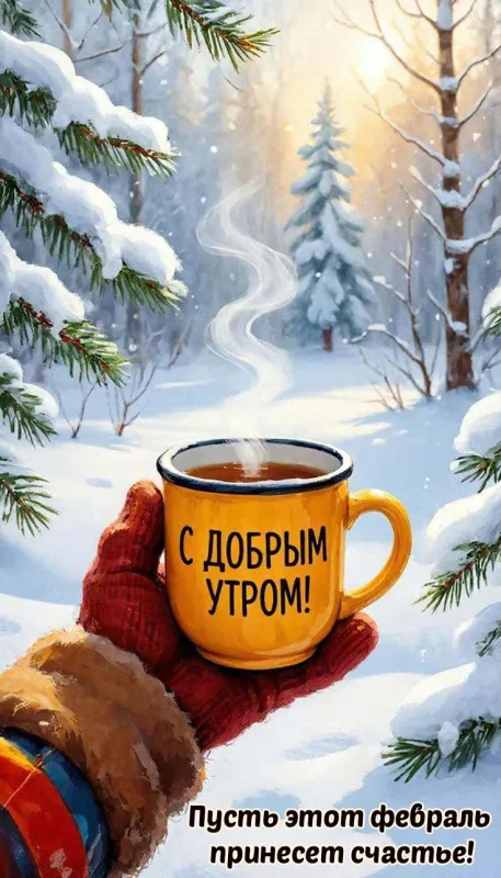 Картинки Доброе утро февраля. Картинки "С Добрым утром февраля" красивые