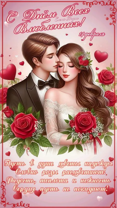 Красивые картинки "С Днем всех влюбленных" 14 февраля. Красивые открытки с Днем всех влюбленных