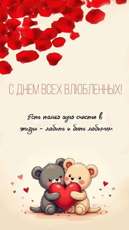Красивые картинки "С Днем всех влюбленных" 14 февраля. С Днем всех влюбленных - открытки с поздравлениями