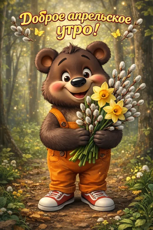 Красивые картинки Доброе апрельское утро. Красивые картинки Доброе утро апреля