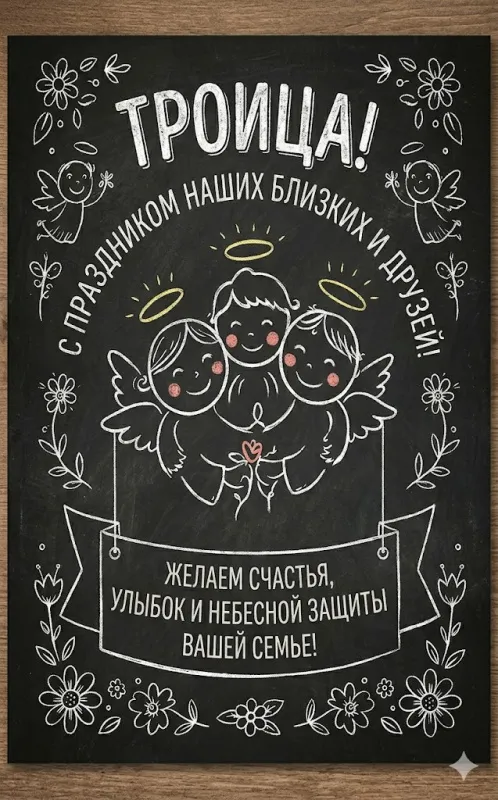 Красивые открытки "Со Святой Троицей" . Красивые открытки со Святой Троицей