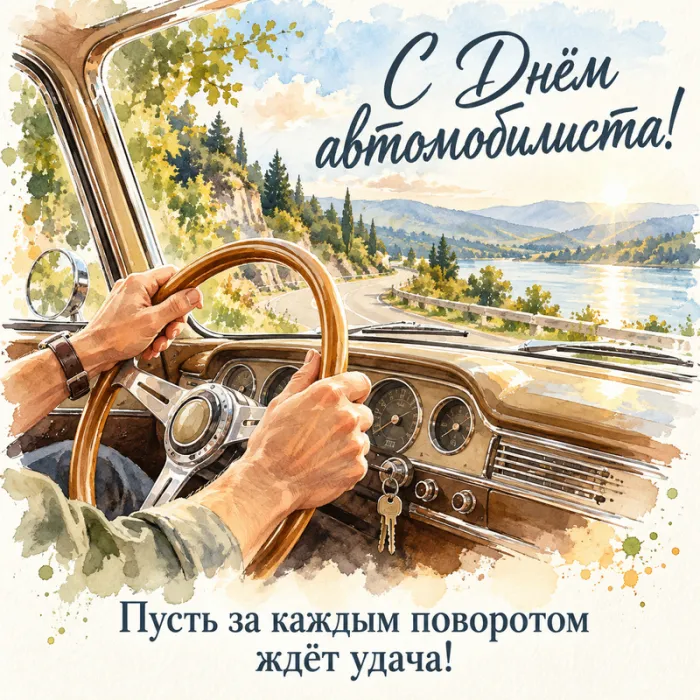 Открытки "С Днем автомобилиста". Картинки с Днем автомобилиста красивые и новые