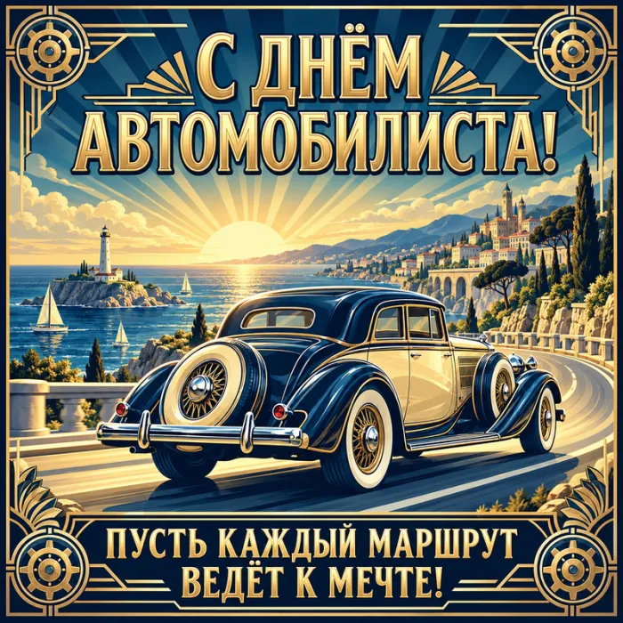 Открытки "С Днем автомобилиста". Картинки с Днем автомобилиста красивые и новые
