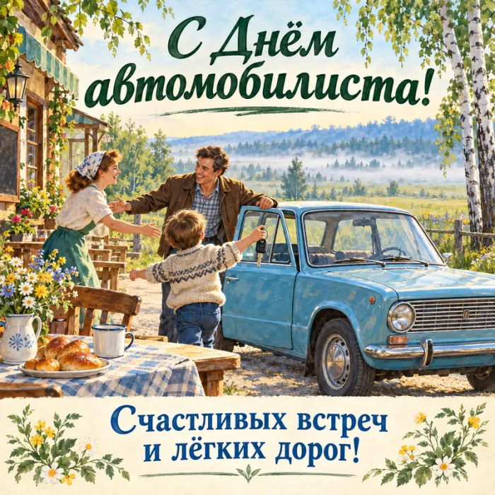 Открытки "С Днем автомобилиста". Картинки с Днем автомобилиста красивые и новые