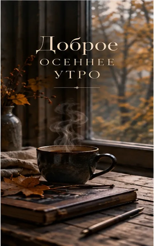 Красивые картинки "С добрым утром октября". Современные картинки Доброе октябрьское утро
