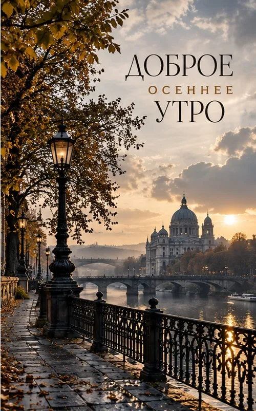 Красивые картинки "С добрым утром октября". Современные картинки Доброе октябрьское утро